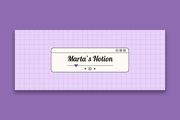 Cute aesthetic marta's notion cover