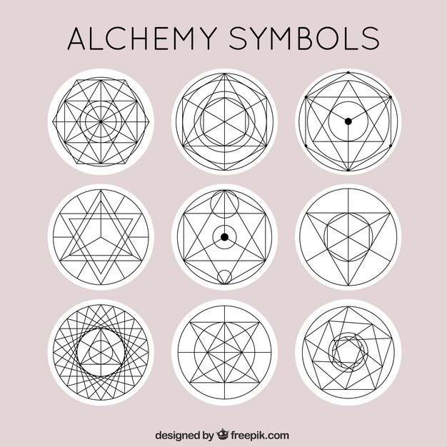 Cute alchemy symbols