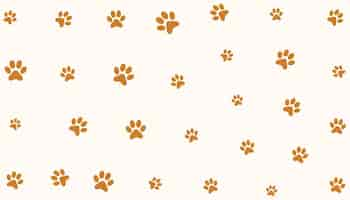 Free vector cute animal paw print pattern background for fauna fun