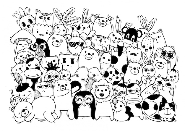 かわいい動物 猫 クマ 牛 ウサギ 蜂 ニンジン かわいいスタイル プレミアムベクター かわいい動物 猫 クマ 牛 ウサギ 蜂 ニンジン かわいいスタイル プレミアムベクター