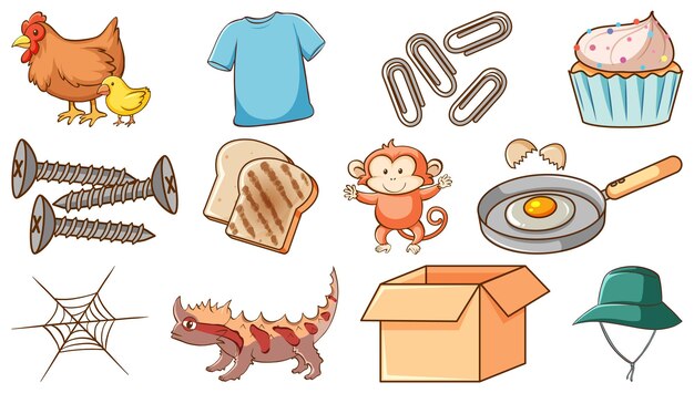 cute animals and other objects