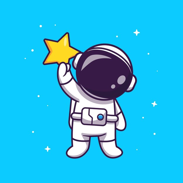 宇宙飛行士や宇宙人のキャラクターが勝利のジェスチャーを示す宇宙服を着て 無料のベクター