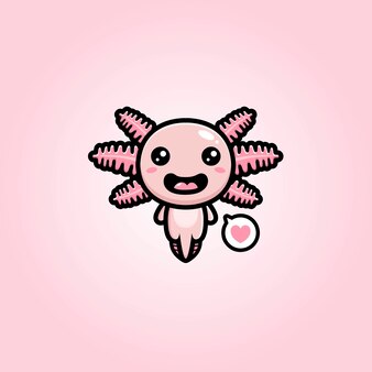 Premium Vector Cute Axolotl Mascot Premium Vector Cute Axolotl Mascot
