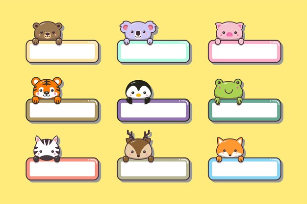 Premium Vector Swamp Animals Cartoon With Animal Name