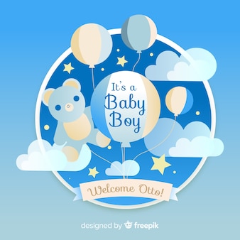 Cute baby shower background