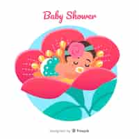 Free vector cute baby shower design