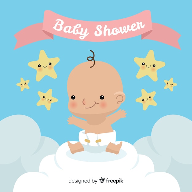 Cute baby shower template