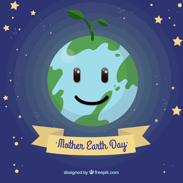 Cute background for the international earth day