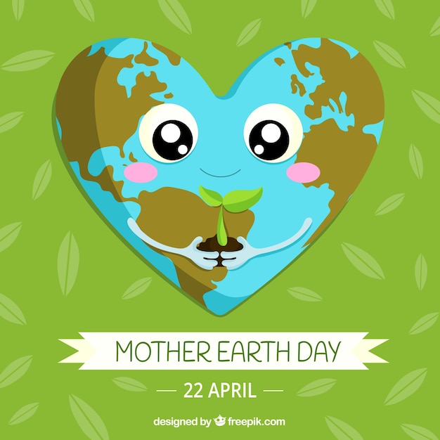 Cute background for mother earth day