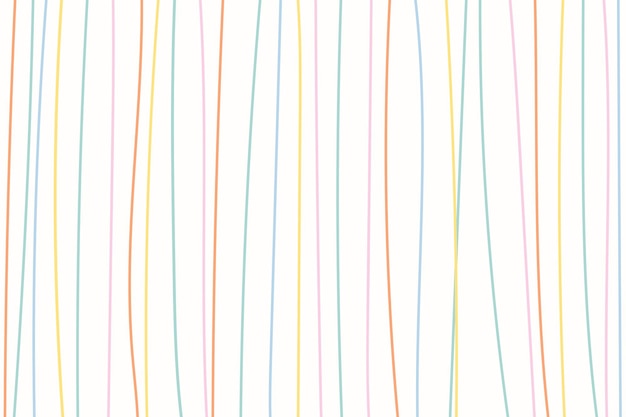 Cute background vector with pastel lines pattern