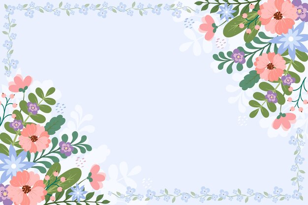 Cute background with floral details