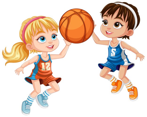 Kids Playing Basketball Clipart Images - Free Download on Freepik