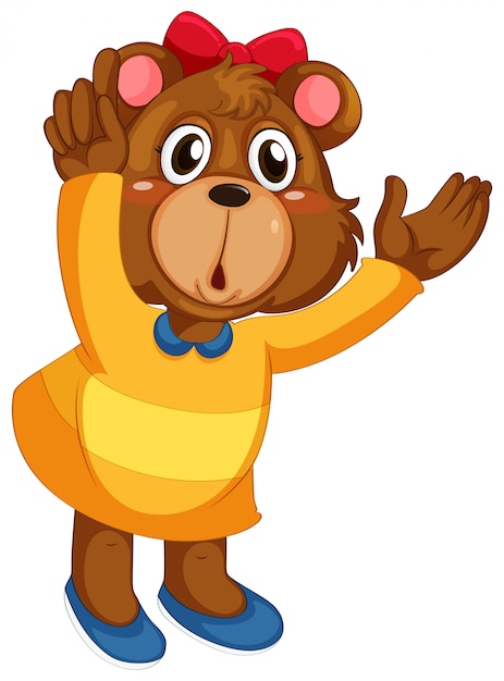 A cute bear character