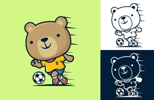 手描きのスタイルでサッカーの要素のコレクション プレミアムベクター