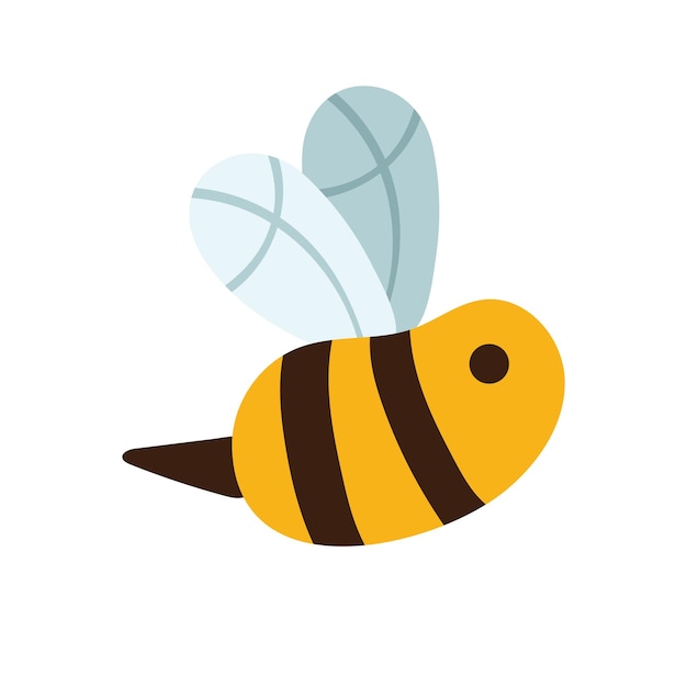 Free vector cute bee insect animal