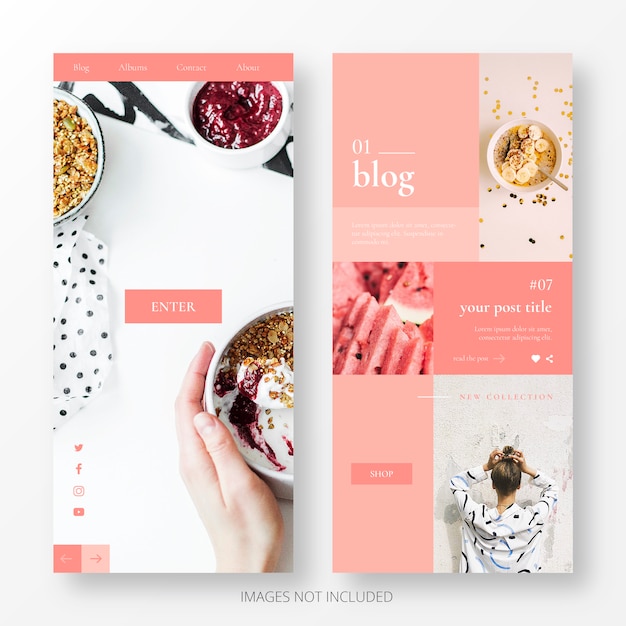 Cute Blog Landing Page Template