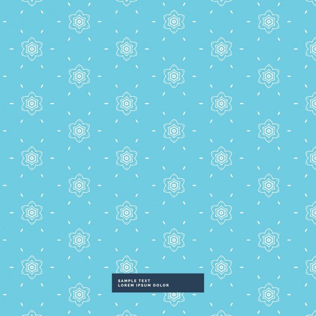 मुफ़्त वेक्टर cute blue background with a floral pattern