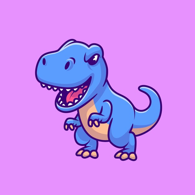 Милый синий тираннозавр рекс