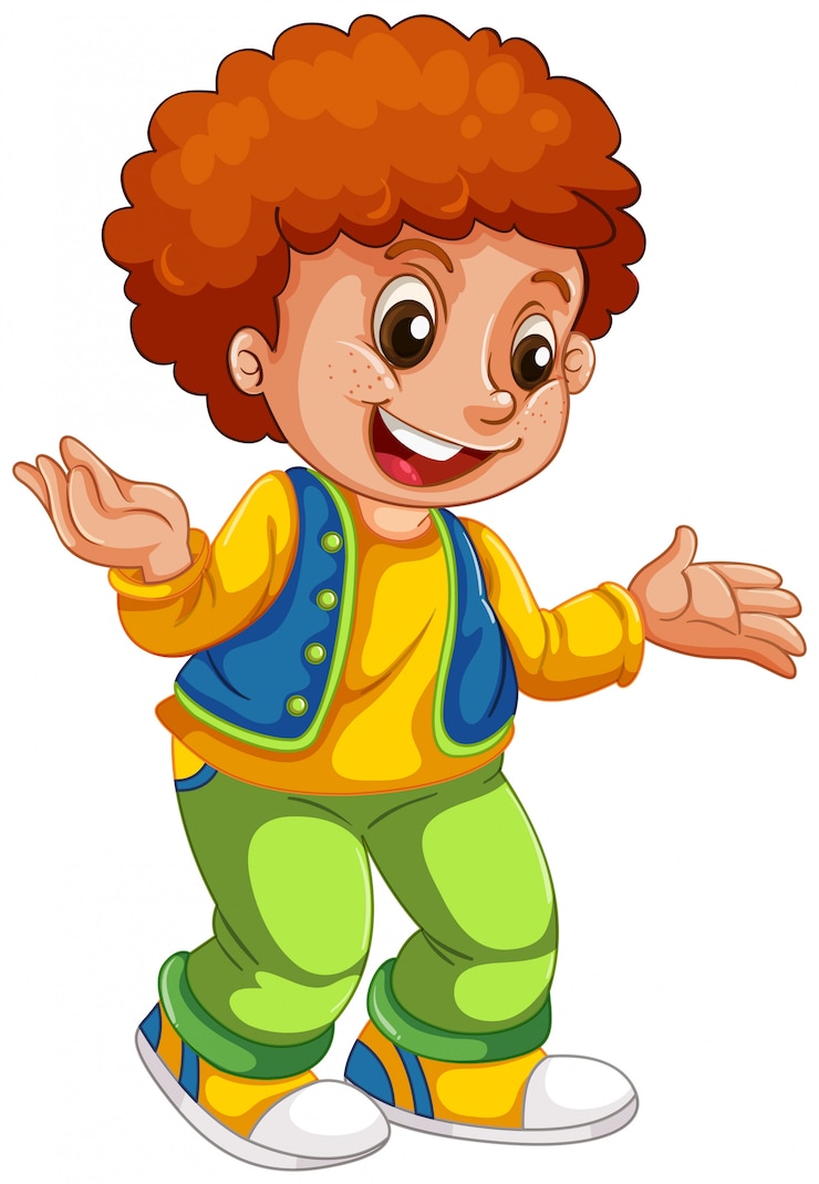 Free Vector a cute boy character