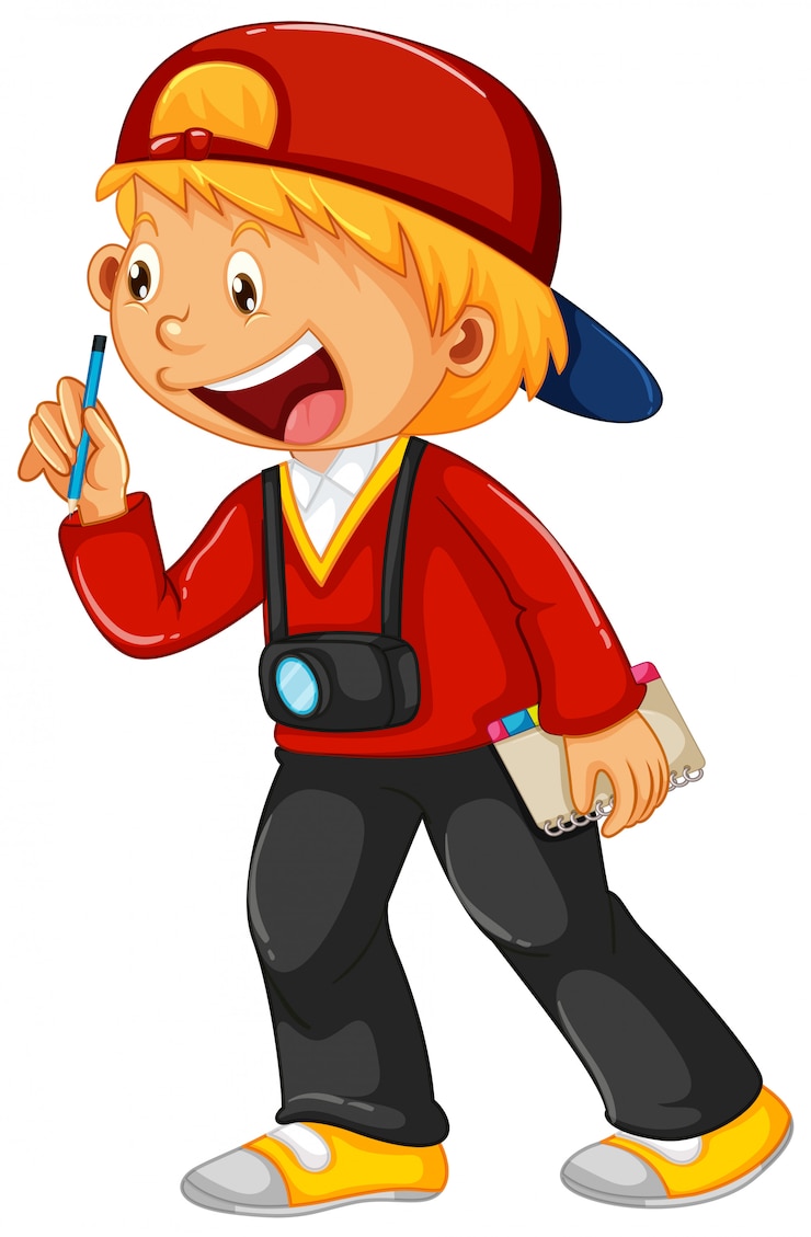 Free Vector a cute boy character
