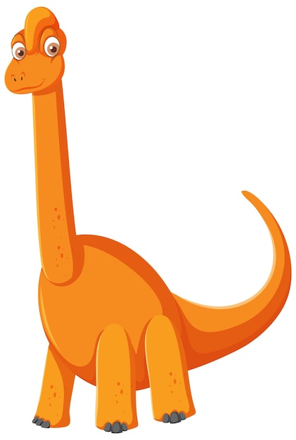 Cute brachiosaurus dinosaur cartoon