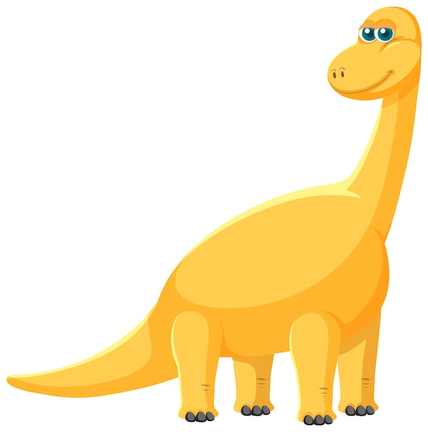 Cute Brachiosaurus Dinosaur Cartoon