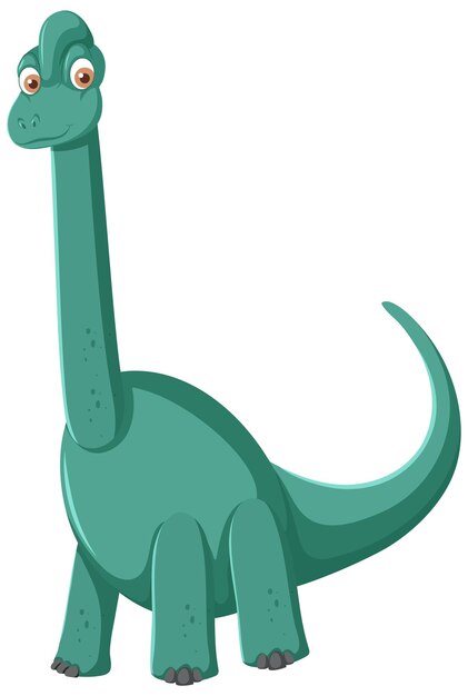 Cute Brachiosaurus Dinosaur Cartoon