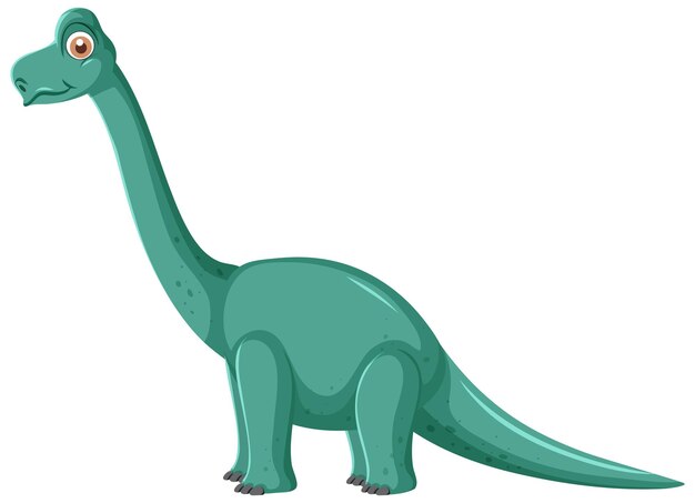 Cute Brachiosaurus Dinosaur Cartoon