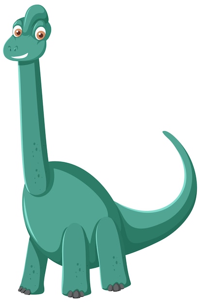 Cute Brachiosaurus Dinosaur Cartoon