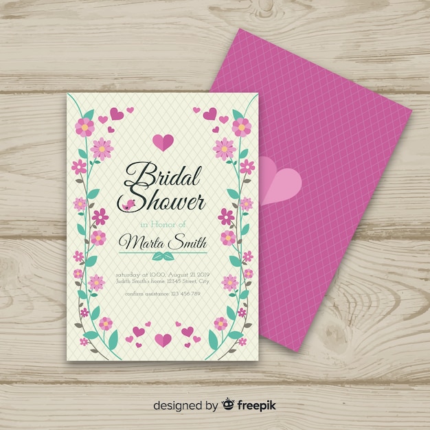 Cute bridal shower template