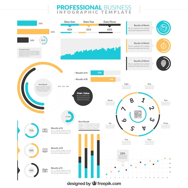 Sveglia di affari infografica