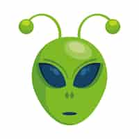 Free vector cute cartoon alien mascot