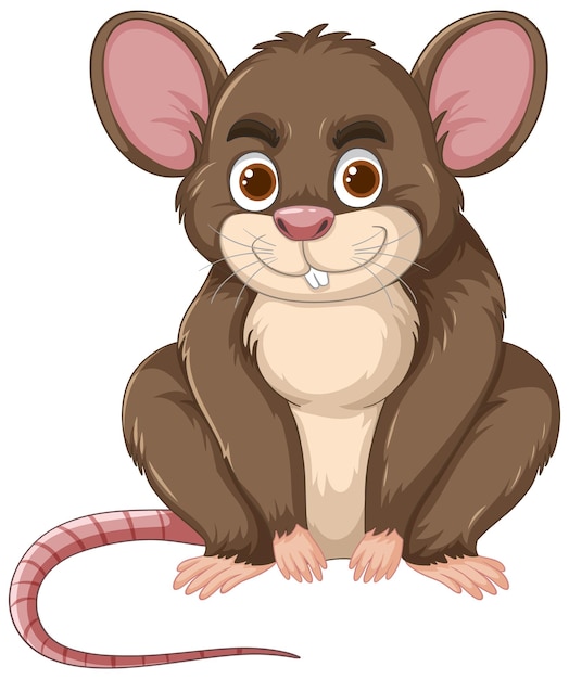 Free vector cute cartoon mouse illustration