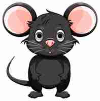 Free vector cute cartoon mouse vector illustration