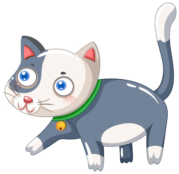 Free vector cute cat cartoon character