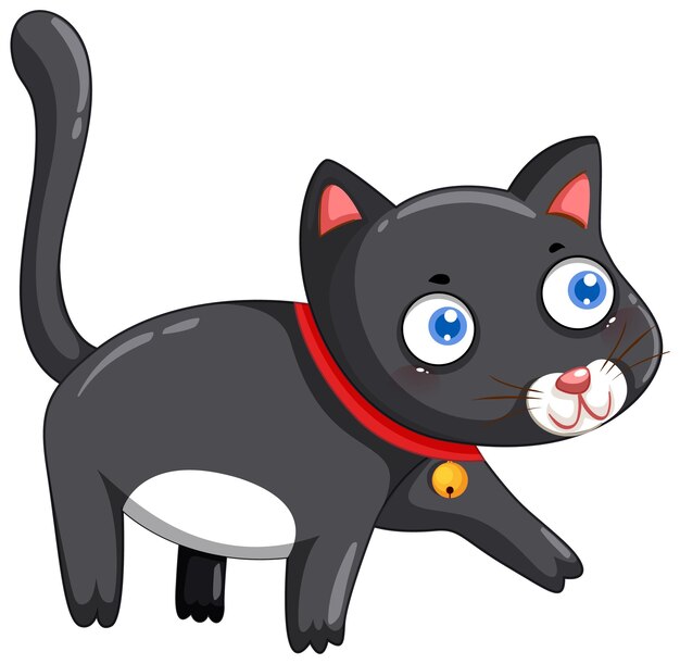 Cute cat cartoon character