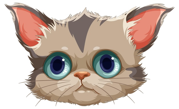 Free vector cute cat cartoon character