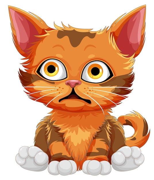 Cute cat cartoon character