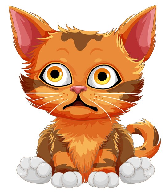 Cute cat cartoon character