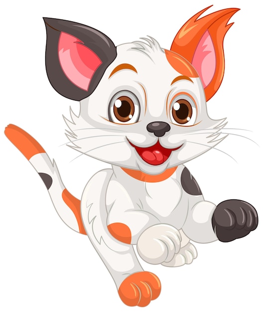 Free vector cute cat cartoon character