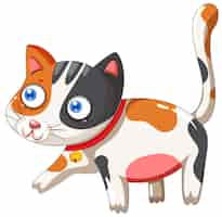 Free vector cute cat cartoon character