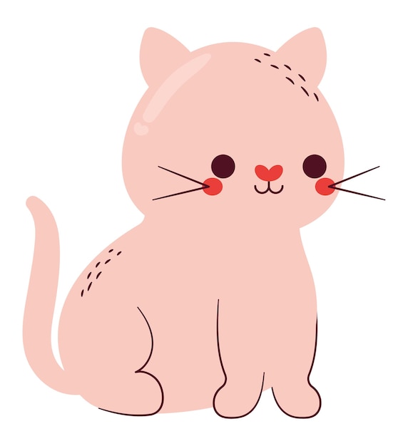 Free vector cute cat design