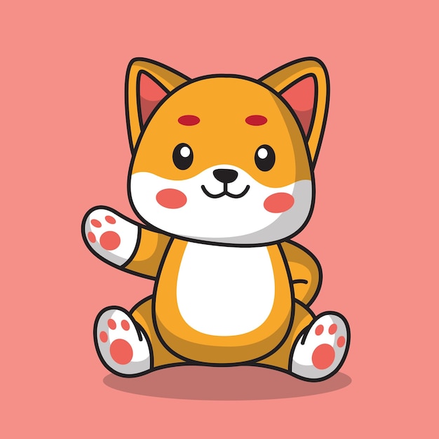 Free vector cute cat icon vector illustration