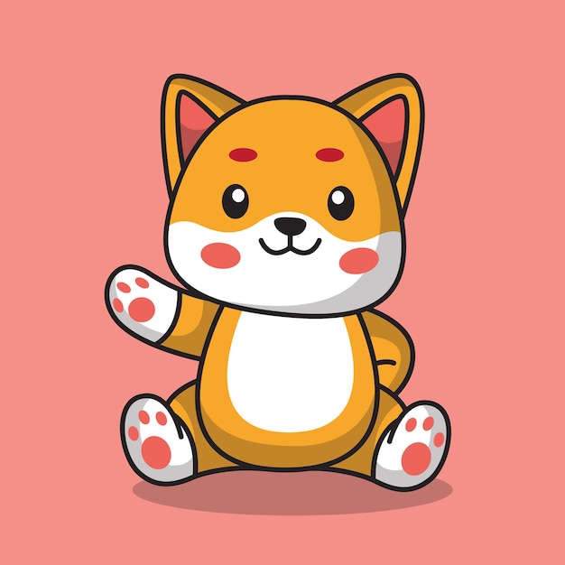 cute cat icon vector illustration