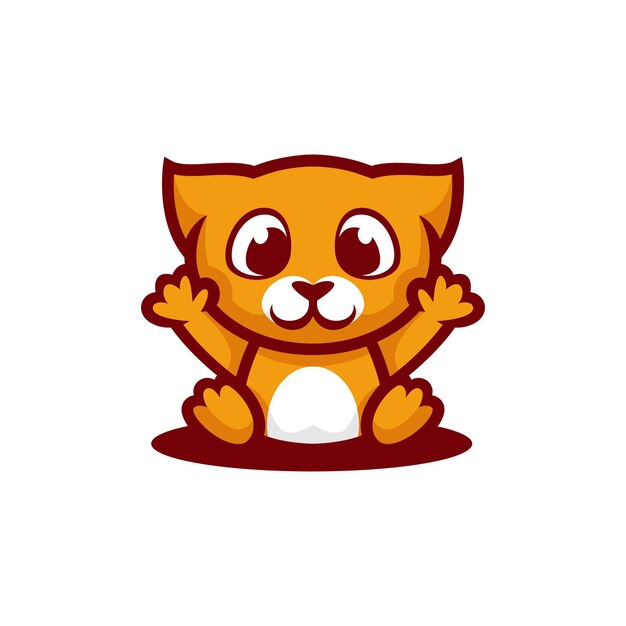 Cute cat vector design