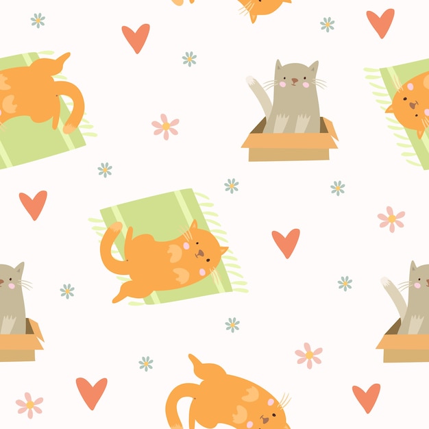 cute cats pattern