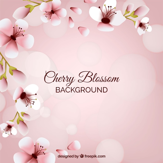 Cute cherry blossom background