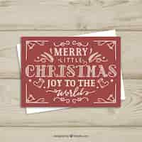 Free vector cute christmas lettering greeting