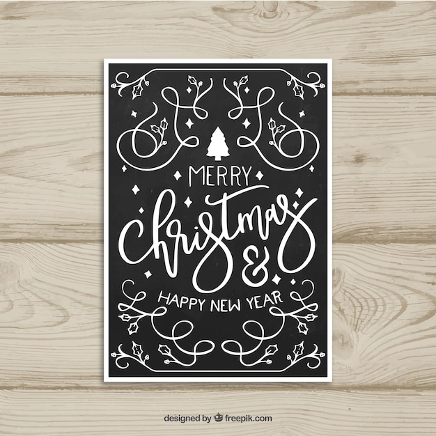 Cute christmas lettering greeting