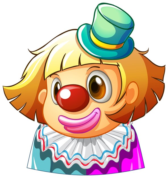 A cute clown cartoon character
